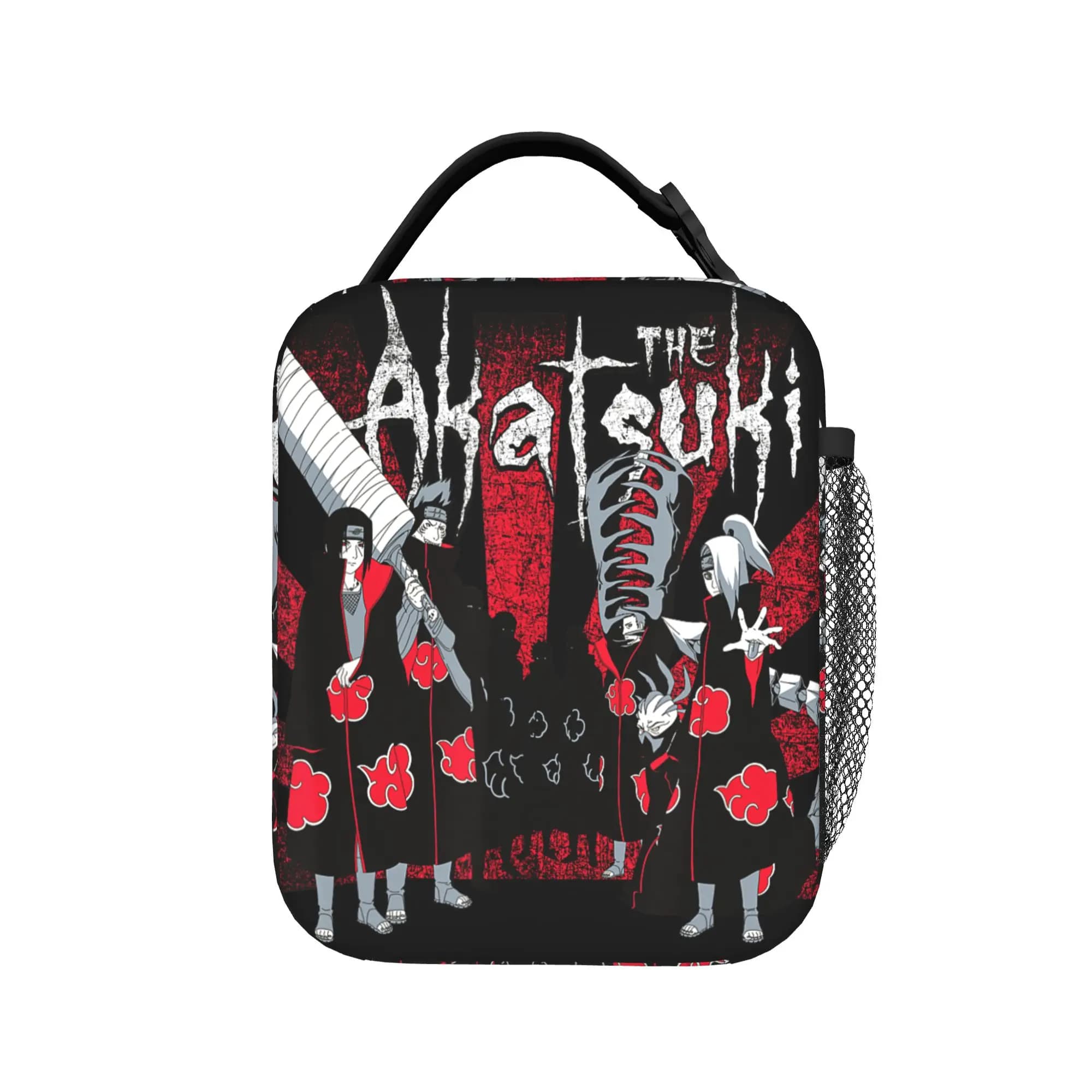 Shippuden The Akatsuki Narutoes Insulated Lunch Bags Leakproof Lunch Container Tote Lunch Box College Picnic Food Storage Bags