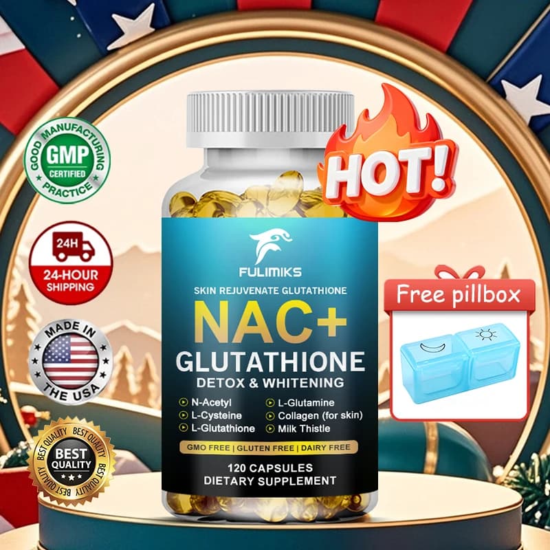 Premium Nac+ supplement with Vitamin C, Supports Skin clarification and whitening, Antioxidant, Suitable for Respiratory Health, Non GMO