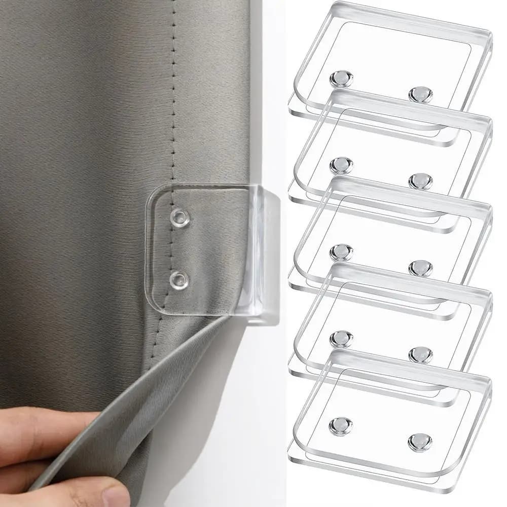 1/2/4/8Pcs Clip per tende da doccia autoadesive pratico Anti Splash Spill ABS antiscivolo lenzuolo Clip gancio per tenda da doccia