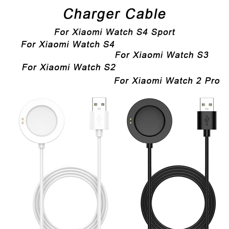 Cavo USB magnetico da 100 cm compatibile con Xiaomi Watch S4 S3 S2 e Watch 2 Pro, ricarica rapida, accessori per smartwatch