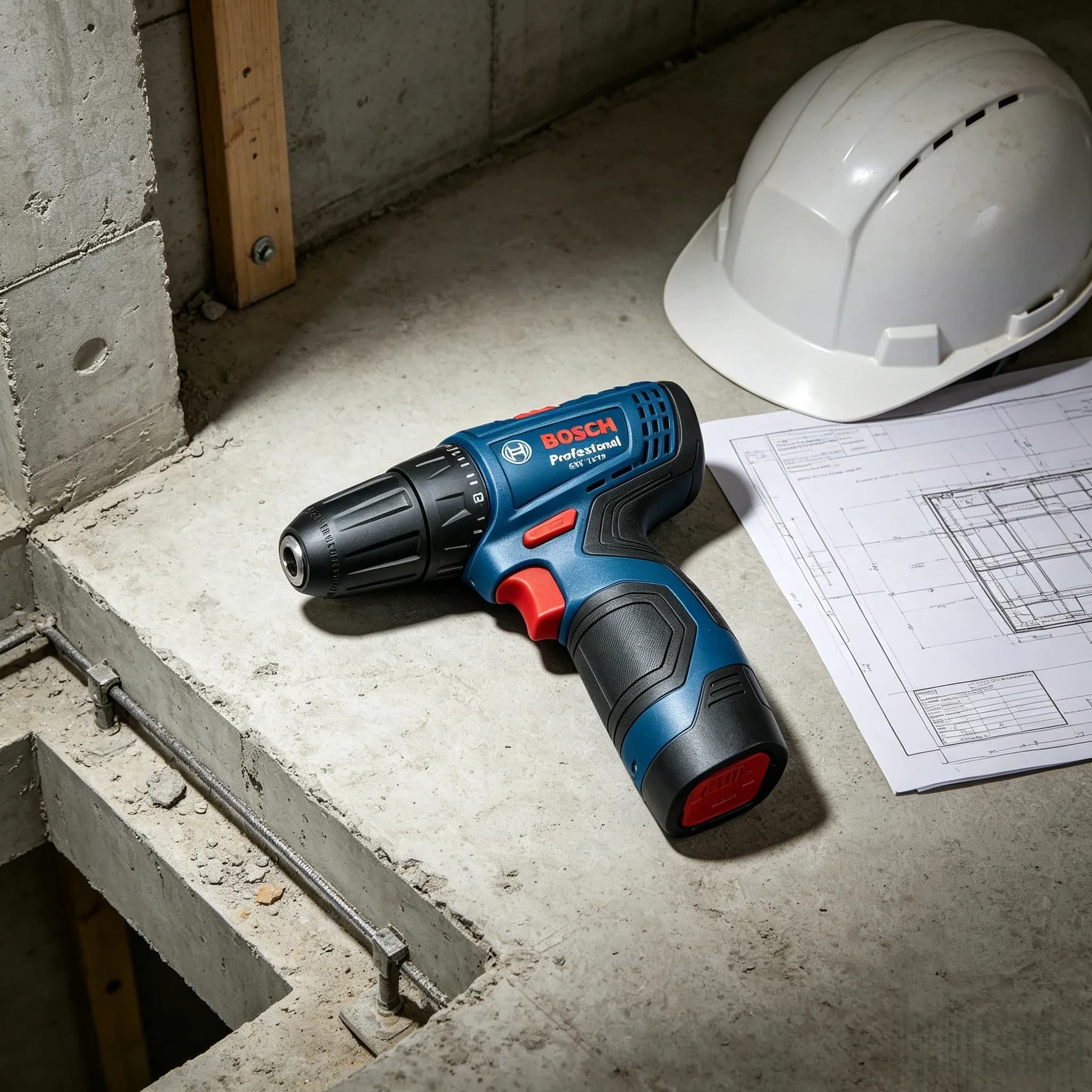 Bosch GSR120-LI 12V Drill, High-Efficiency Motor, Ideal for Furniture Assembly, Wood Drilling & Metal Screwing