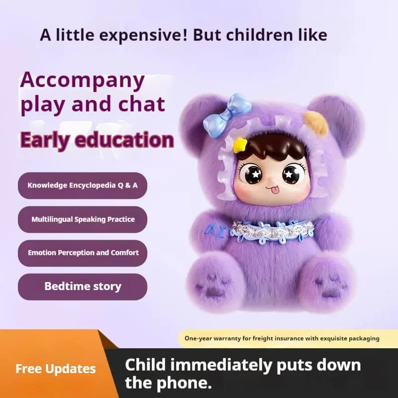Robot Interattivo Intelligente AI per Bambini: Coniglio Educativo per la Prima Infanzia, Giocattolo Compagno per Bambini Piccoli, Grande Modello AI per l'Accompagnamento