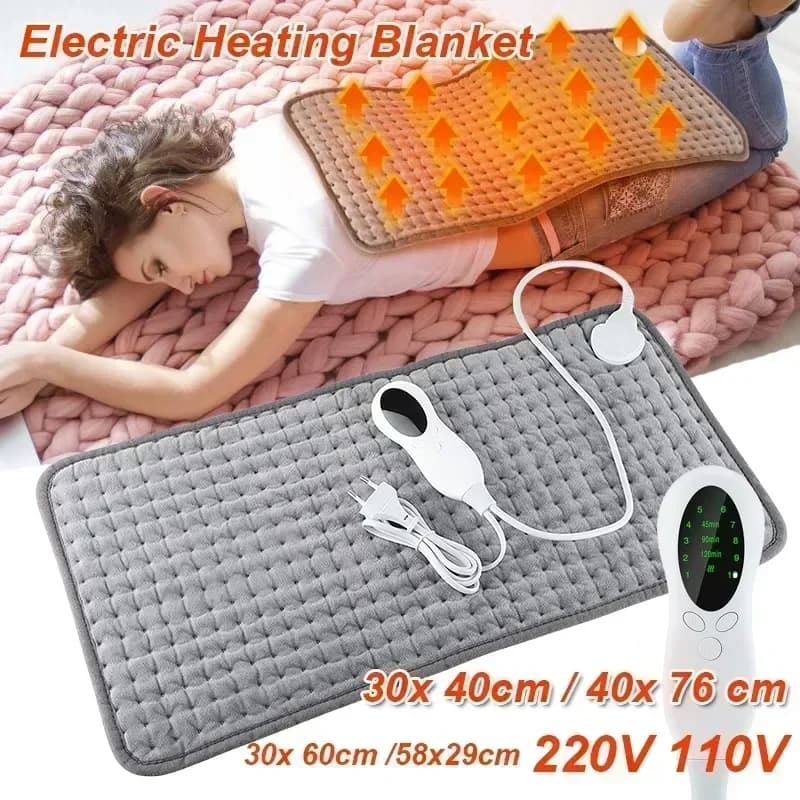 40x76 cm Riscaldamento Elettrico Pad Massaggiatore Terapia Fisioterapia Sollievo Dal Dolore Alla Schiena Scialle Copertura Gamba Inverno Scaldino Coperta Tappetino Termico