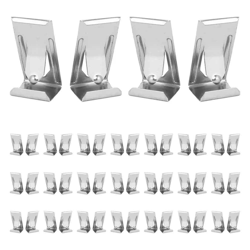 50Pcs Photo Frame Hook Metal Spring Turn Clips Picture Hanging Hooks Picture Frame Hanger Accessory Hanging Hook