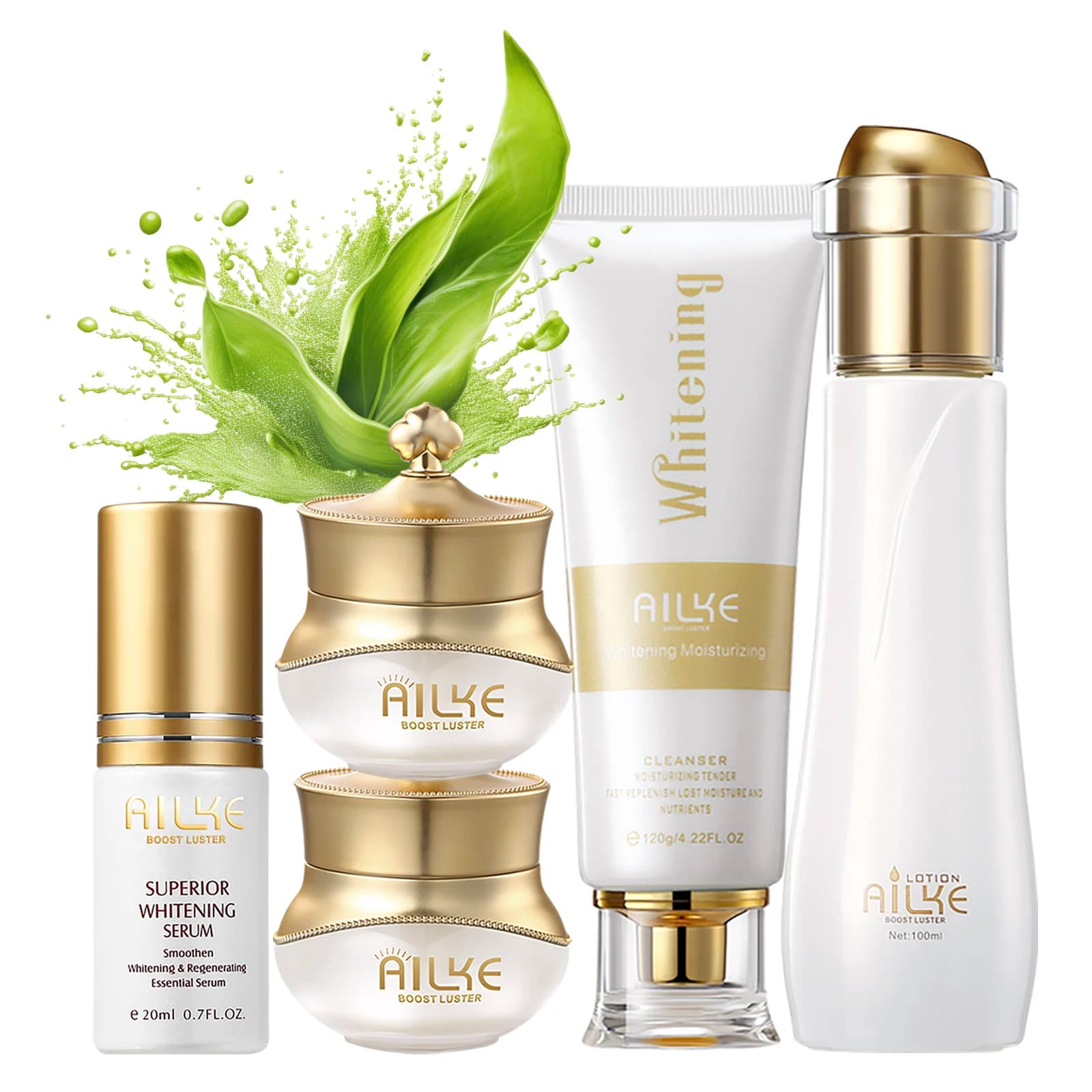 AILKE Face cream anti-wrinkle whitening for lentils with collagen Hyaluronic Acid Pink Skin Care Korean face moisturizing set for woman