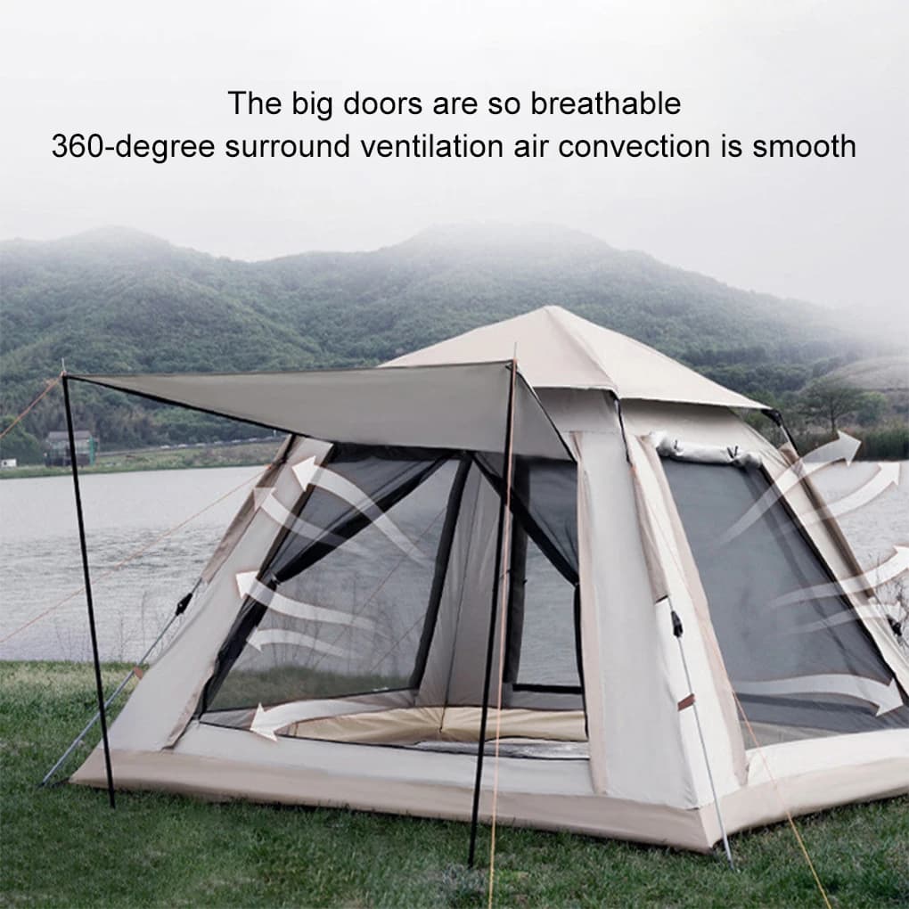 tenda da esterno Tenda automatica ad apertura rapida Tenda da campeggio impermeabile Tenda da installazione istantanea per famiglie con borsa per il trasporto