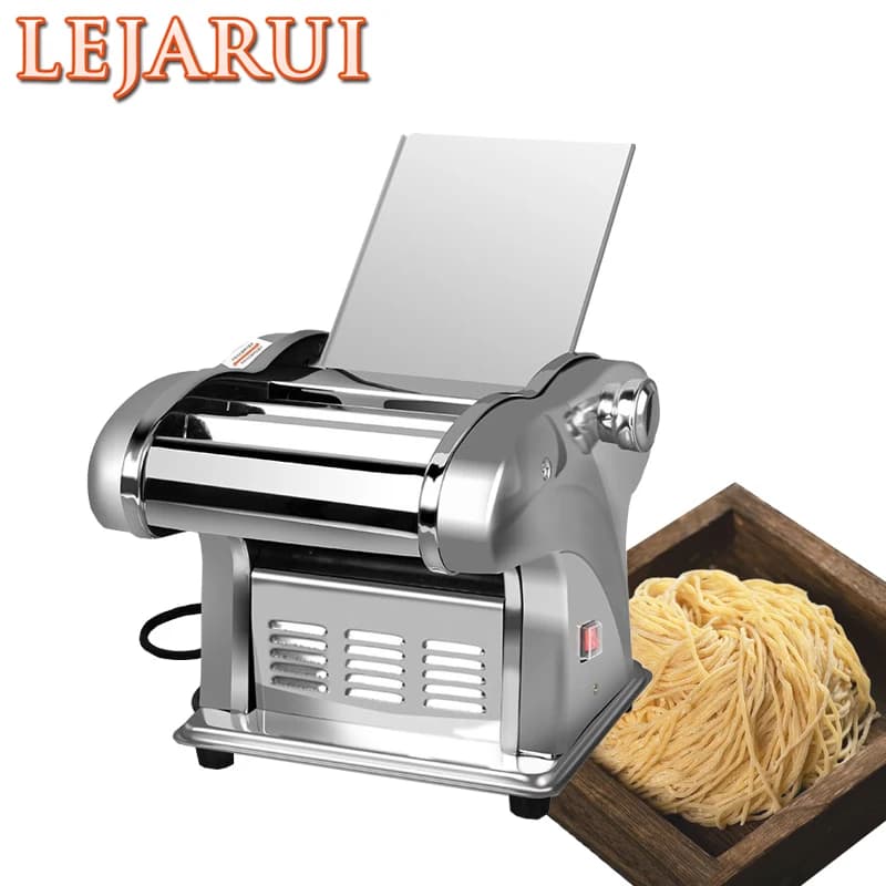 Electric Noodle Dumpling Wrapper Machine Pasta Noodle Maker Machine Commercial Household Stainless Steel Noodle Press Machine