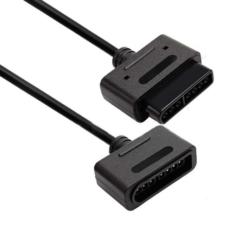 Cavo per gamepad da 1,8 m per Nintendo Super Famicom SFC SNES Cavo di prolunga per controller di gioco Console di gioco Cavo convertitore splitter