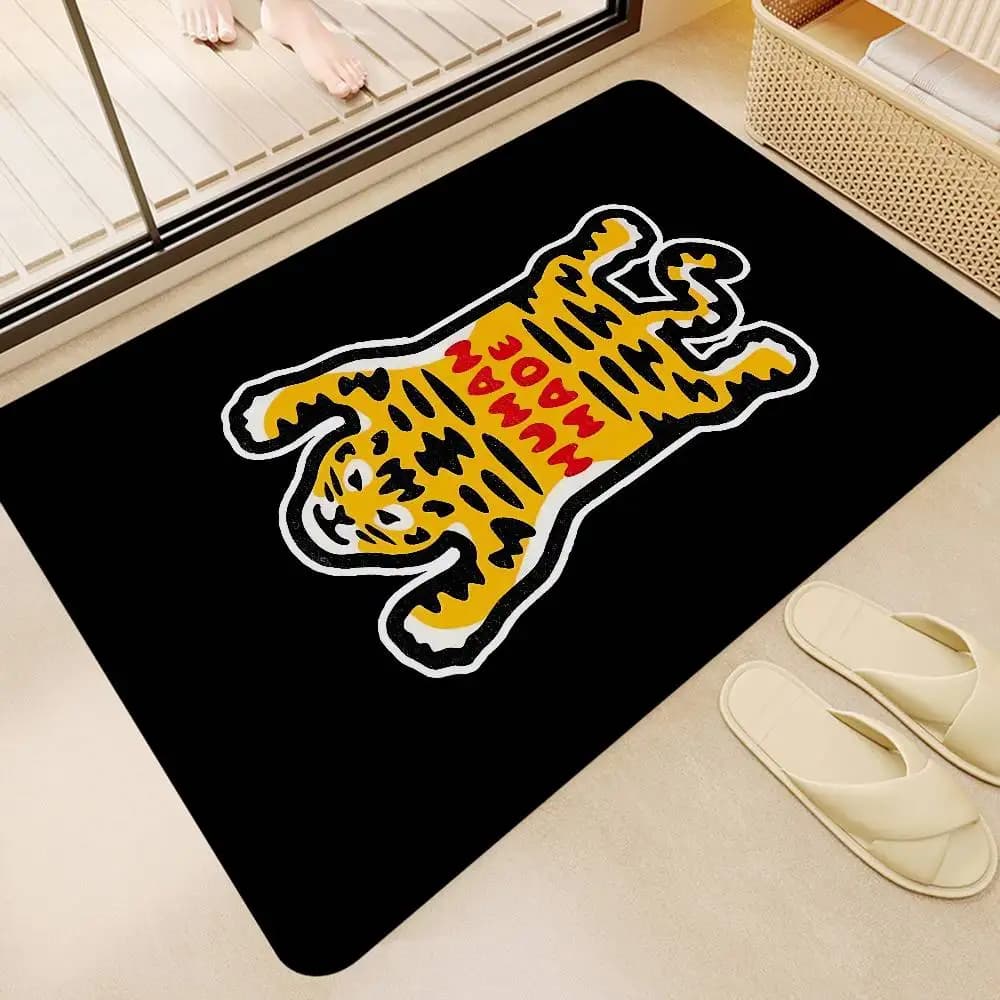 NIGO H-HUMAN M-MADE luxury door mat, Nordic style, per bedroom, living room, balcony, non-slip, Alfombra