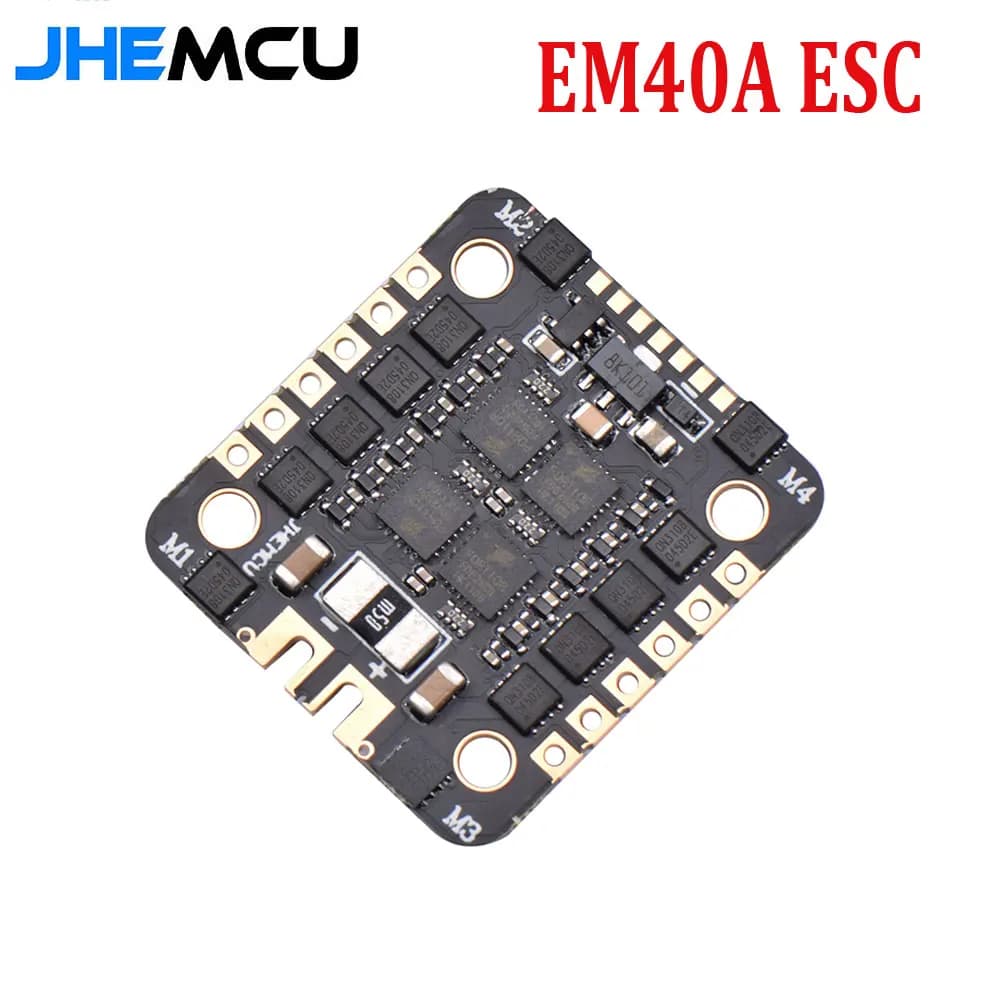JHEMCU EM40A Bluejay DSHOT600 2-6S 40A 4in1 Brushless ESC 20X20mm for FPV Stack Freestyle Micro drones FAI Parts from TE