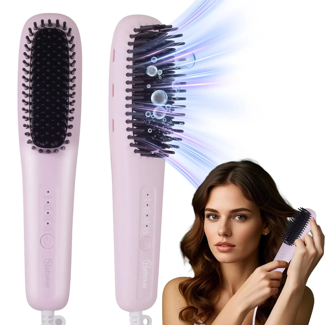 Hatteker Ion Smooth comb Multi-Dental Adjustable Hair Plate for Home Use New Model of Hair styling tool