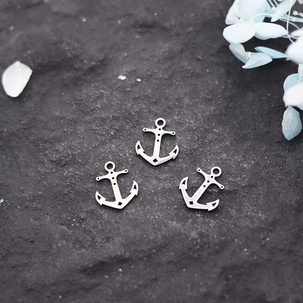 Pendenti con ancoraggio per barca in acciaio inossidabile da 3 pezzi per la creazione di gioielli, orecchini fai da te, bracciale, collana, accessori all'ingrosso