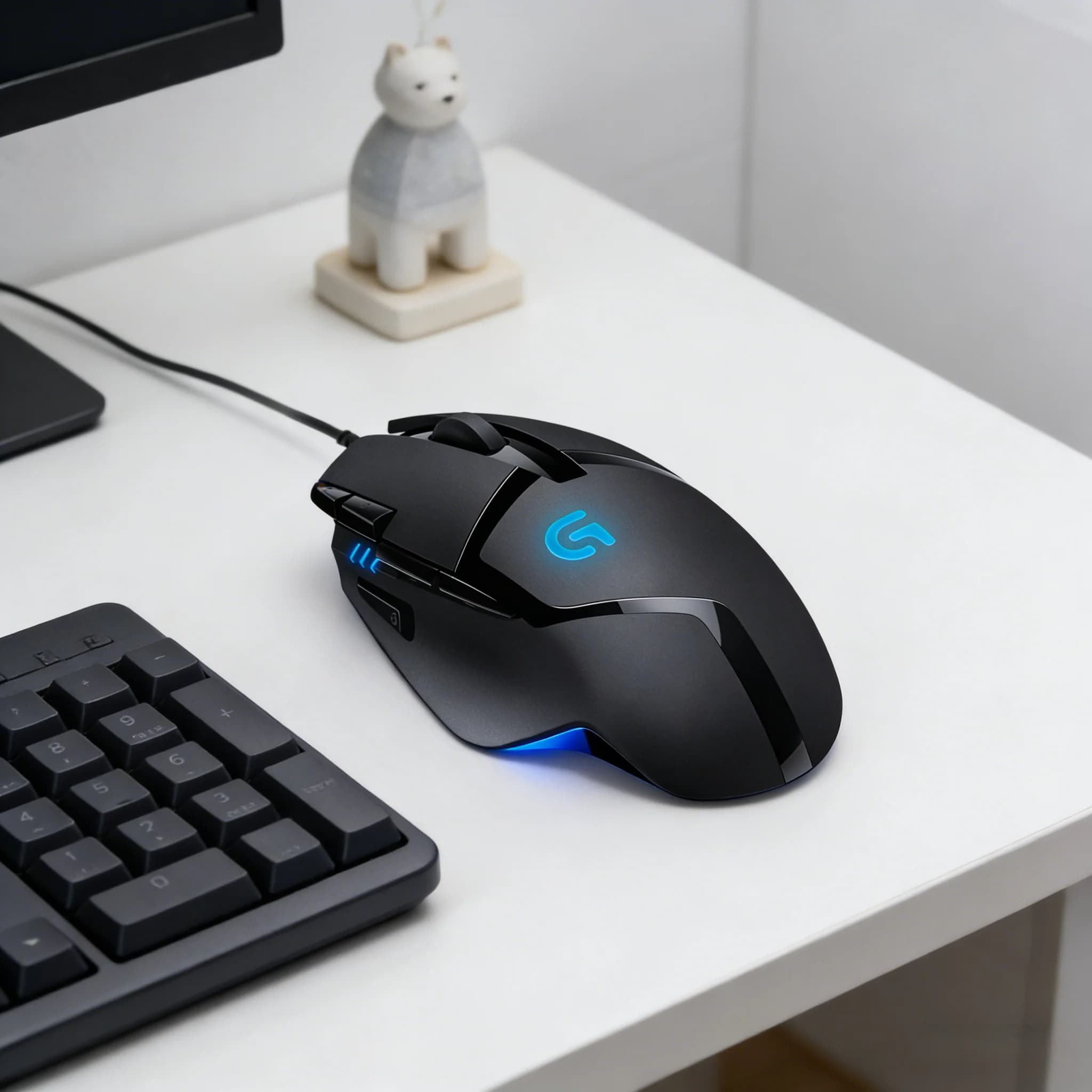 Mouse from Gaming Logitech G402 Hyperion Fury, 4000 DPI, Fusion Engine, 8 Programmable Buttons, Ergonomic Mouse for PC Gaming