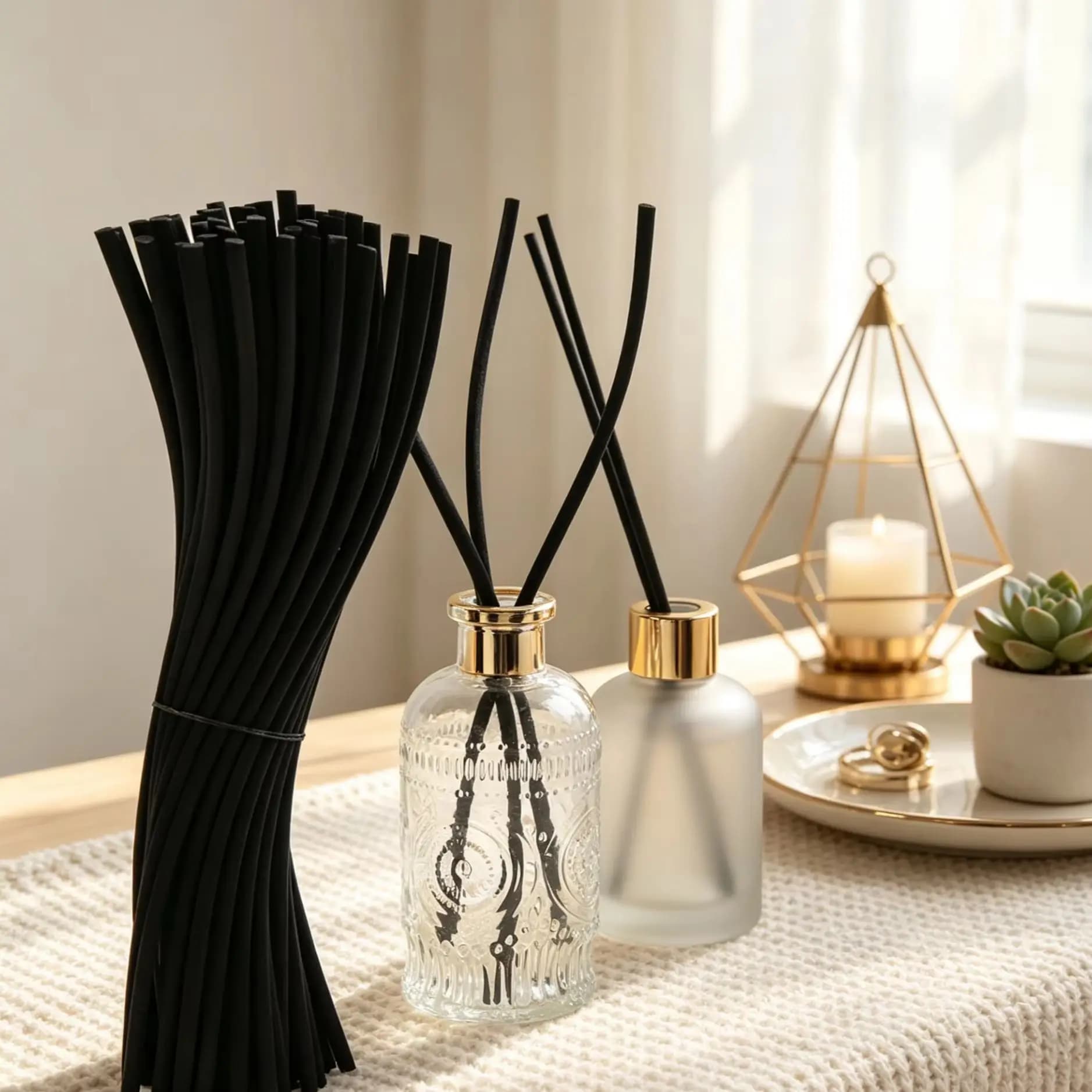 20pcs 3mm28cm New Style Curved Absorbent Evaporation Sticks Diffuser Sticks Available in Pink White Black Colors