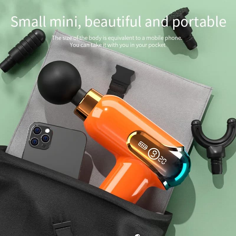 LCD Display Massage Gun Portable Electric Body Massage Collo Spalla Gamba Deep Fabrics Muscle Sport Relaxation Pain Lift