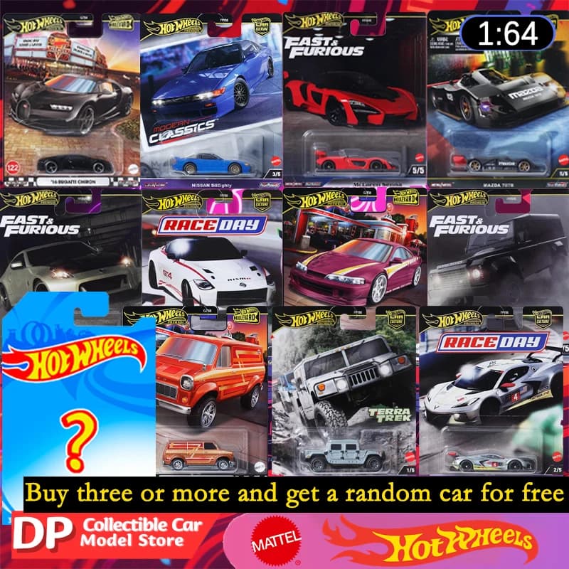 Nuovo 2025 Hot Wheels Premium Pop Car Culture Veloce e Furioso da collezione 1:64 Modellini di veicoli pressofusi, Acquista tre prendi uno gratis