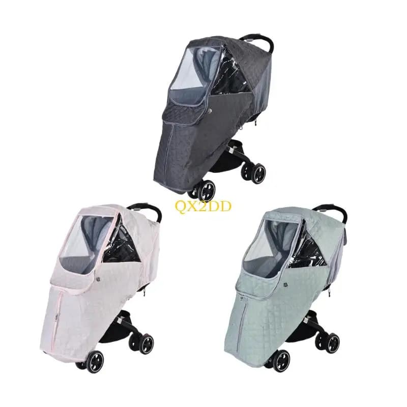 Copertura antivento trasparente per passeggini QX2D Protezione per tutte le stagioni Accessorio per carrozzina per bambini da