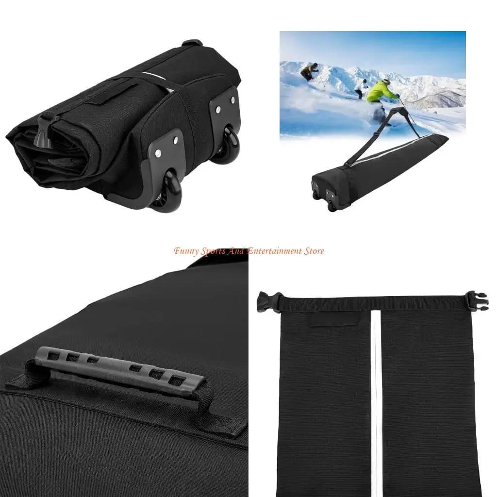 C4DE Borsa da Snowboard con Ruote Borsa da Snowboard con Ruote Imbottita e Borsa da Sci Borsa da Viaggio Impermeabile per