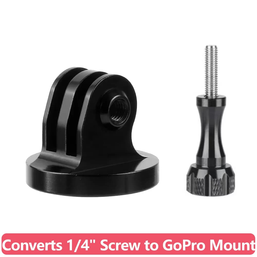 Adattatore in Lega di Alluminio per Treppiede, Supporto Metallico per GoPro Hero 13 12 11 10 9 8 SJCAM AKASO Insta360 DJI Osmo Action 6 5 4 Nano Camera