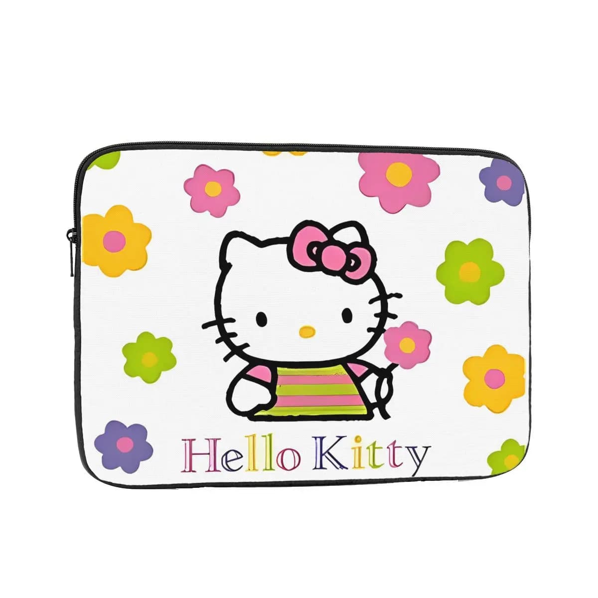Custodia Protettiva per Laptop con Stampa Cartoon 10 12 13 15 17 Pollici, Borsa per Notebook Carina Kawaii Hello Kitty Antiurto