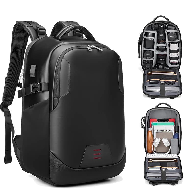 Nuovo zaino per fotocamera Borsa per DSLR digitale Zaini da uomo traspiranti antiurto impermeabili per Nikon Canon Sony piccola borsa per foto video