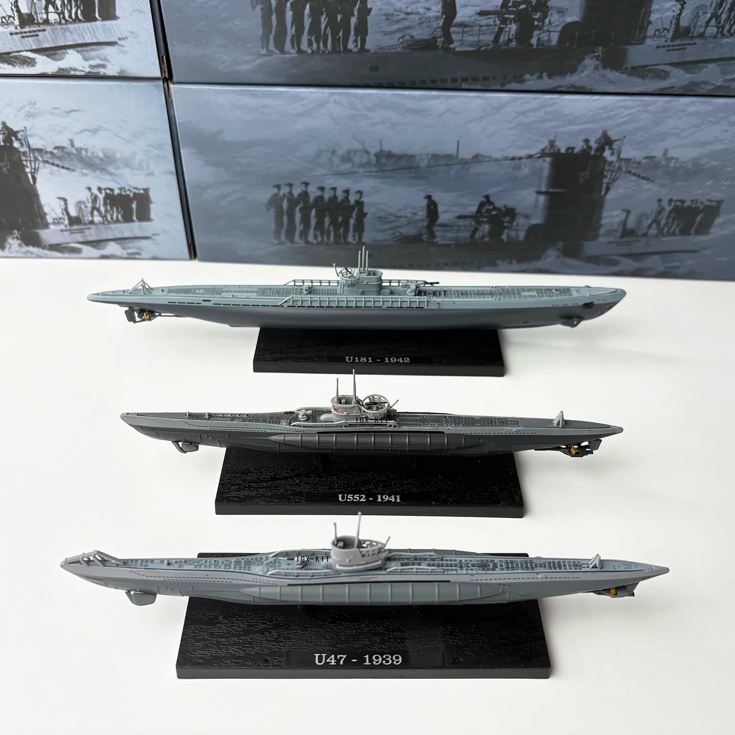 1/350 Scale U.S. U-Boat Submarine Model U47 U552 U181 Diecast Finished Military Ship Model Collection Ornament Gift