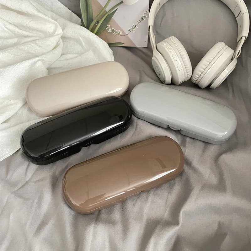 New Portable Simple Glasses Case Sunglasses Glasses Storage Box For Women Girls Travel Glasses Protective Organizer Box