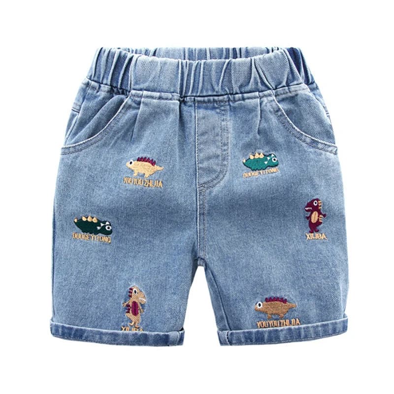 IENENS Pantaloncini per neonati Ragazza Jeans casual Abbigliamento per bambini Pantaloni corti estivi 2-8 anni Abbigliamento Pantaloncini di jeans larghi da ragazzo