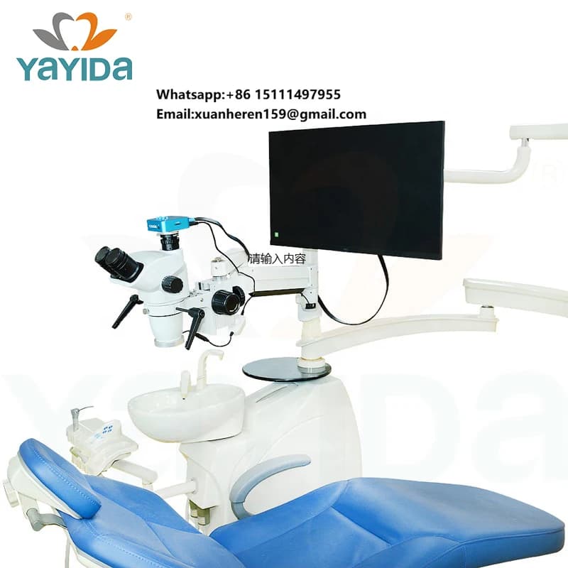 Dental Surgical Operating Microscope with Movable Stand Motorized Zoom & Focus for Endodontics Implantology