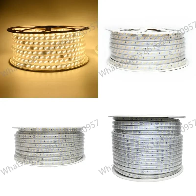 Wireless LED Light Strip 220V SMD 2835 PVC Body IP65 Rating 1M 50M 100M Rolls 120LED 180LED 276LED Highlighted LED Strip