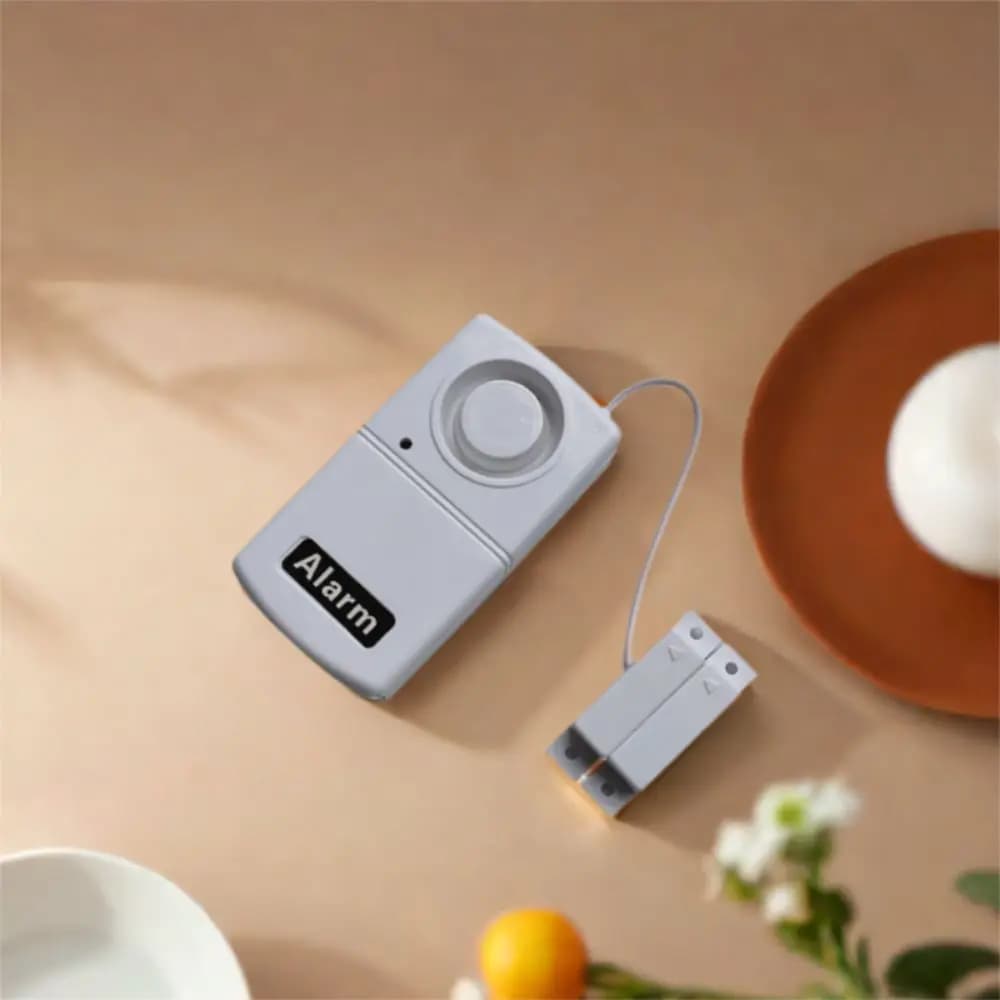 Sensore magnetico antifurto Rilevatore di decibel alto alimentato a batteria Sensore per finestra Porte di allarme wireless ad alto decibel in plastica