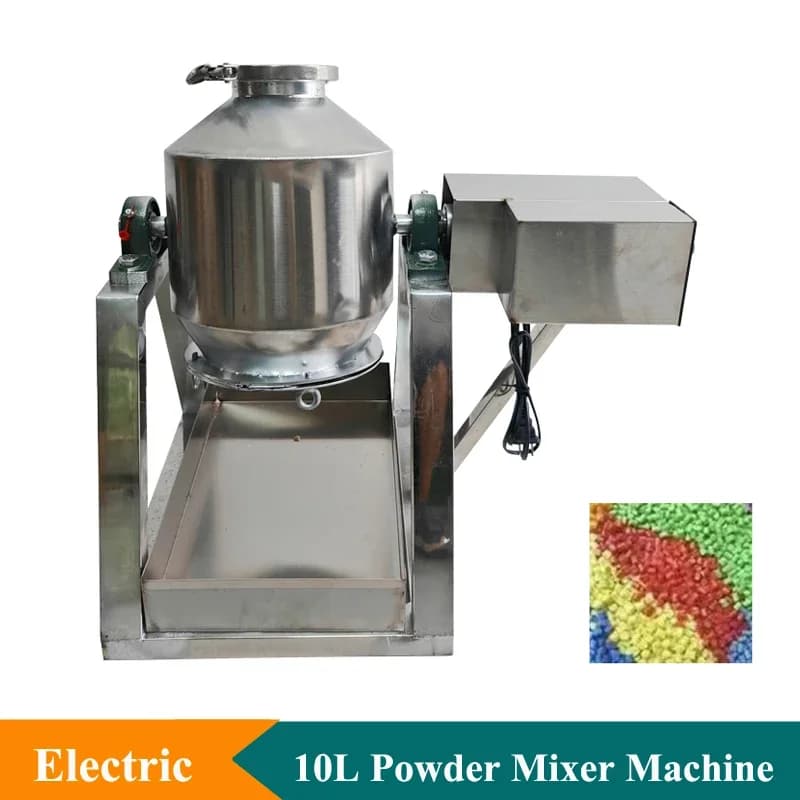 New design Small powder kneader Electric mixer for rotating drum powder 5 liters stainless steel powder mixer