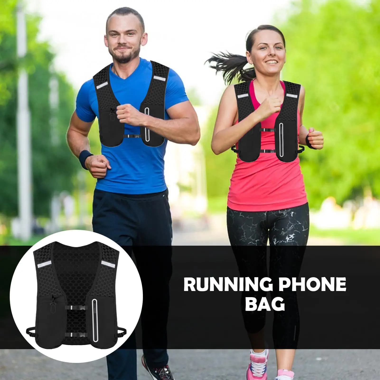 Water Backpack for Running Water Vest for Running Water Backpack for Moisturizing Backpack for Phone Bottle Holders for Men Open Air Sport