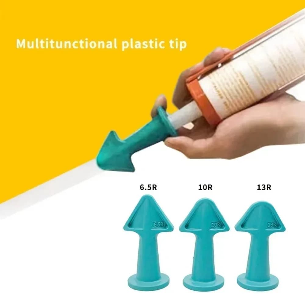 3 pcs multifunctional silicone sealing nozzle scraper floor tools for squeezing kit silicone sealing nozzles set for home A