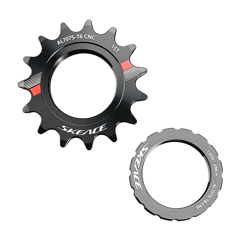 SKEACE FixGear Ingranaggi Della Bicicletta 14T/15T/16T/17T/18T Bicicletta Singola Velocità Volano Distanziatore In Lega di Alluminio Pignone 8 9 10 11 Velocità