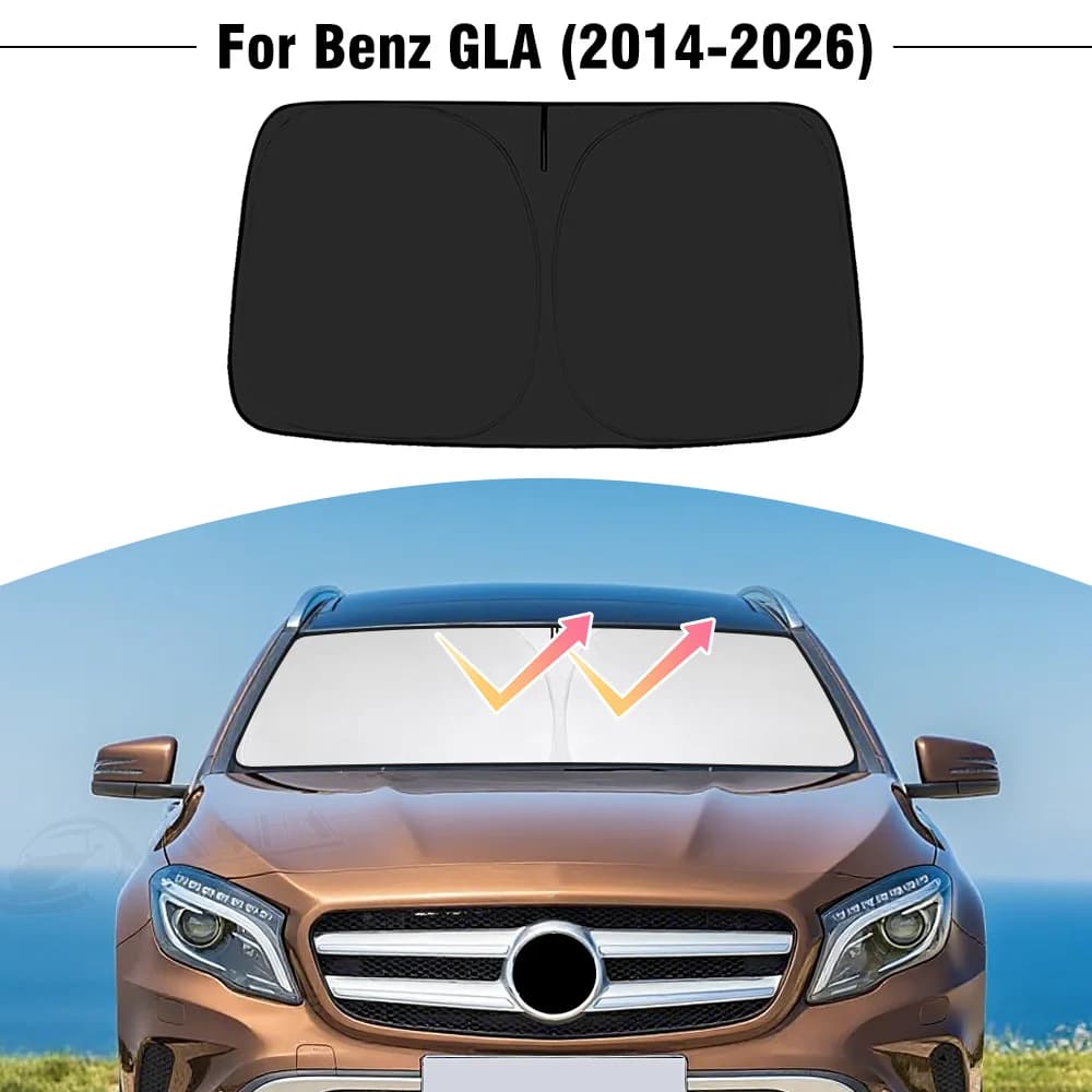 Parasole per Parabrezza Auto Mercedes Benz GLA X156 H247 2014-2026, Copertura Anteriore, Protezione UV, Accessori