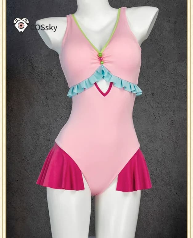 Maomao Anime The Apothecary Diaries Cosplay Costume Halloween Carnival New Pink Sweet Swimsuit Cloak Summer Beach jumpsuit