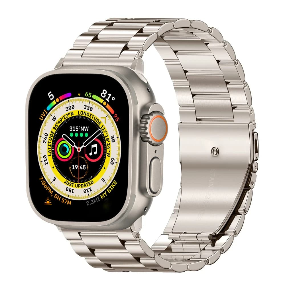 Cinturino in acciaio inossidabile per Apple Watch Ultra Band 49mm smart watch bracciale in metallo iwatch 7 6 5 4 3 SE 8 45mm 41mm 38mm 40mm 44mm