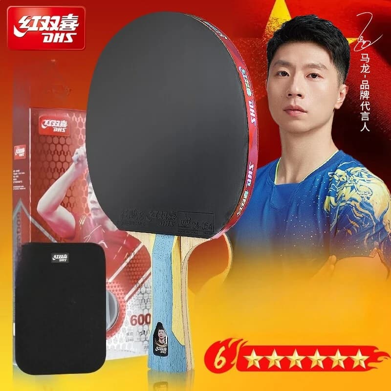 Racchetta da Ping Pong H4002 4 Stelle 5 Stelle 6 Stelle H5002 H6002 Racchetta Professionale in Legno Puro con Gomma Adesiva