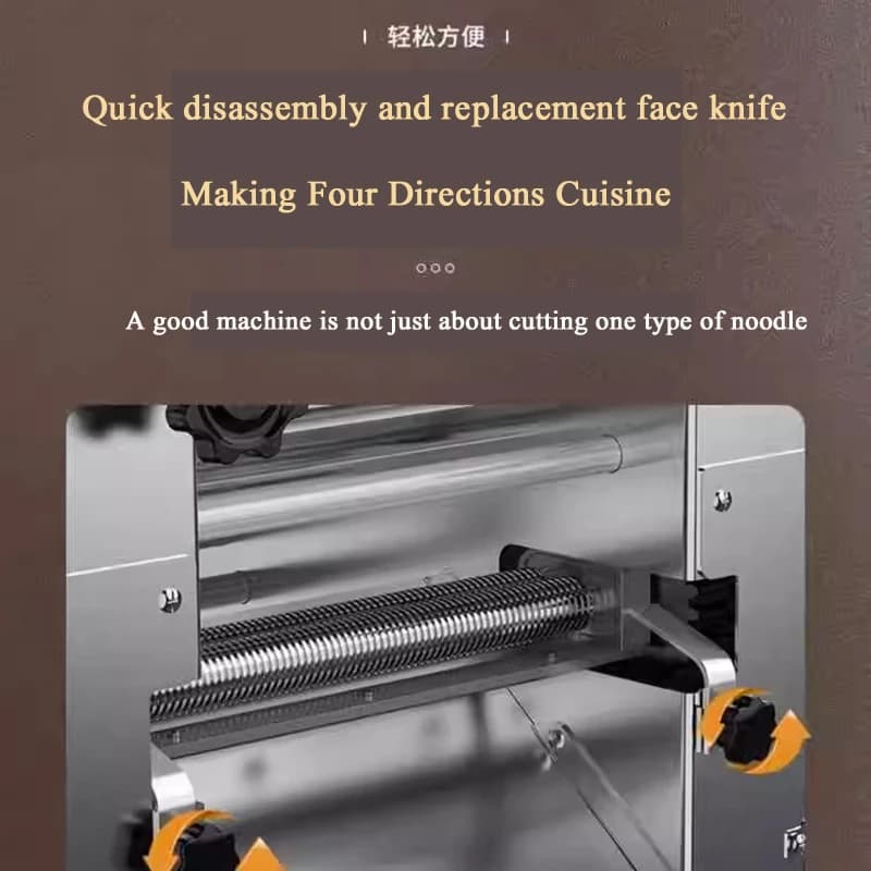 Macchina per la produzione di noodle elettrica automatica Macchina per pasta multifunzione Macchina per pasta con rullo per impasto Macchina per gnocchi Varie forme
