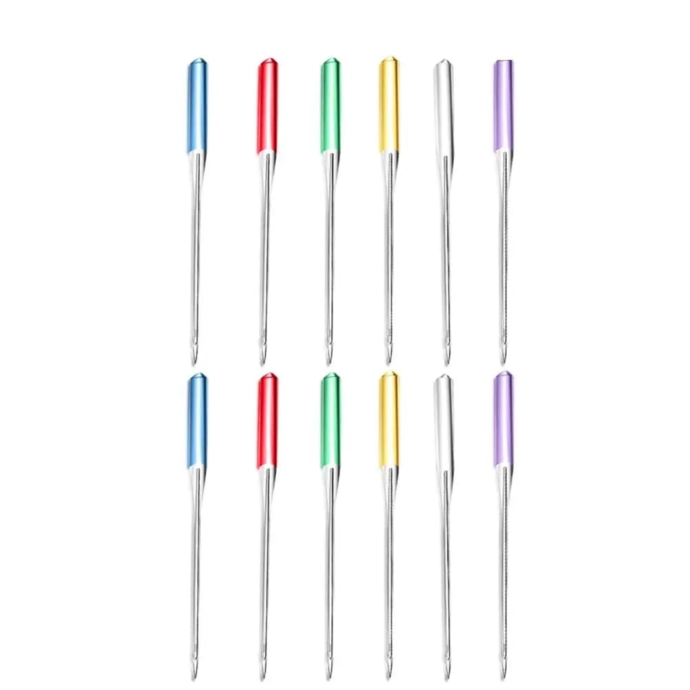 12Pcs Sewing Machine Needles Universal Hard Structure Standard Size Multifunction Accessories 4 Sizes Suitable for Fabrics