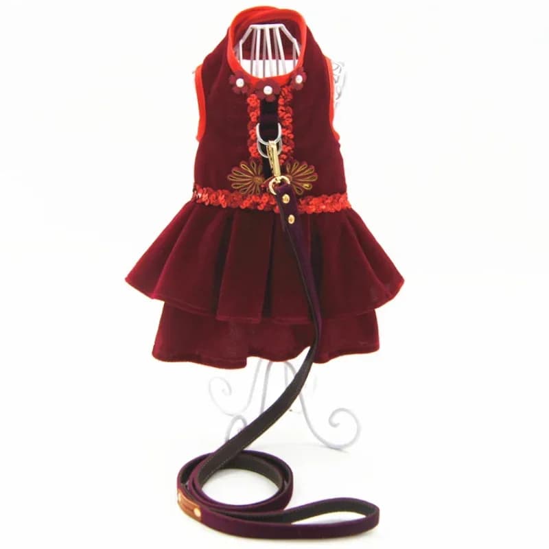 Abito invernale per cani Imbracatura Abbigliamento Guinzaglio per cani Yorkshire Pomerania Barboncino Bichon Schnauzer Pug Bulldog francese Abbigliamento Outfit