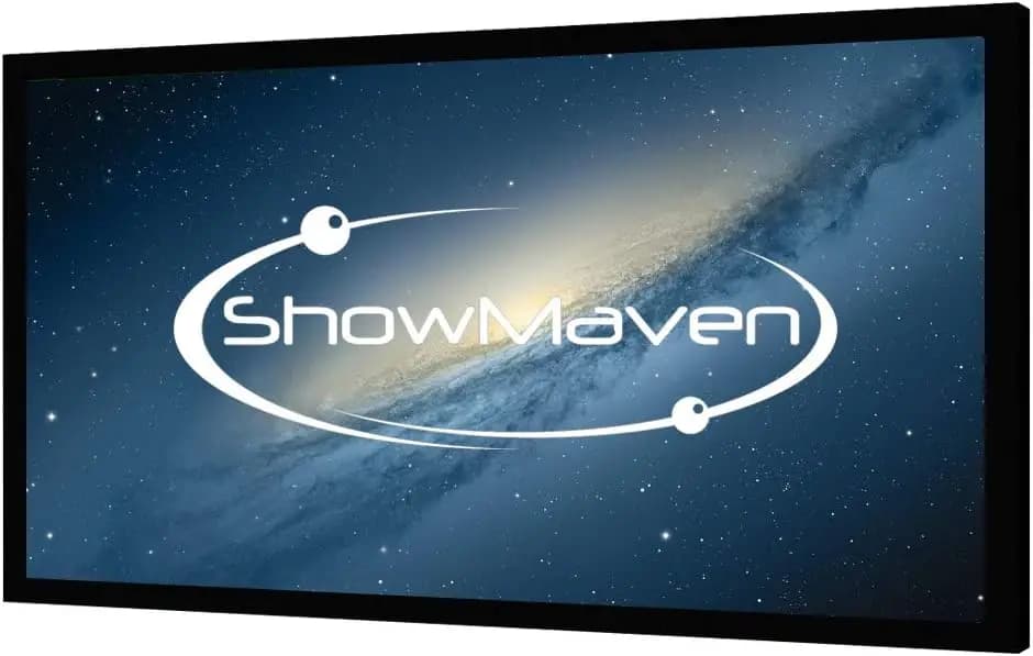 Schermo per proiettore a telaio fisso da 120 pollici, 16:9 4K HD 3D attivo, telaio in alluminio per home theater