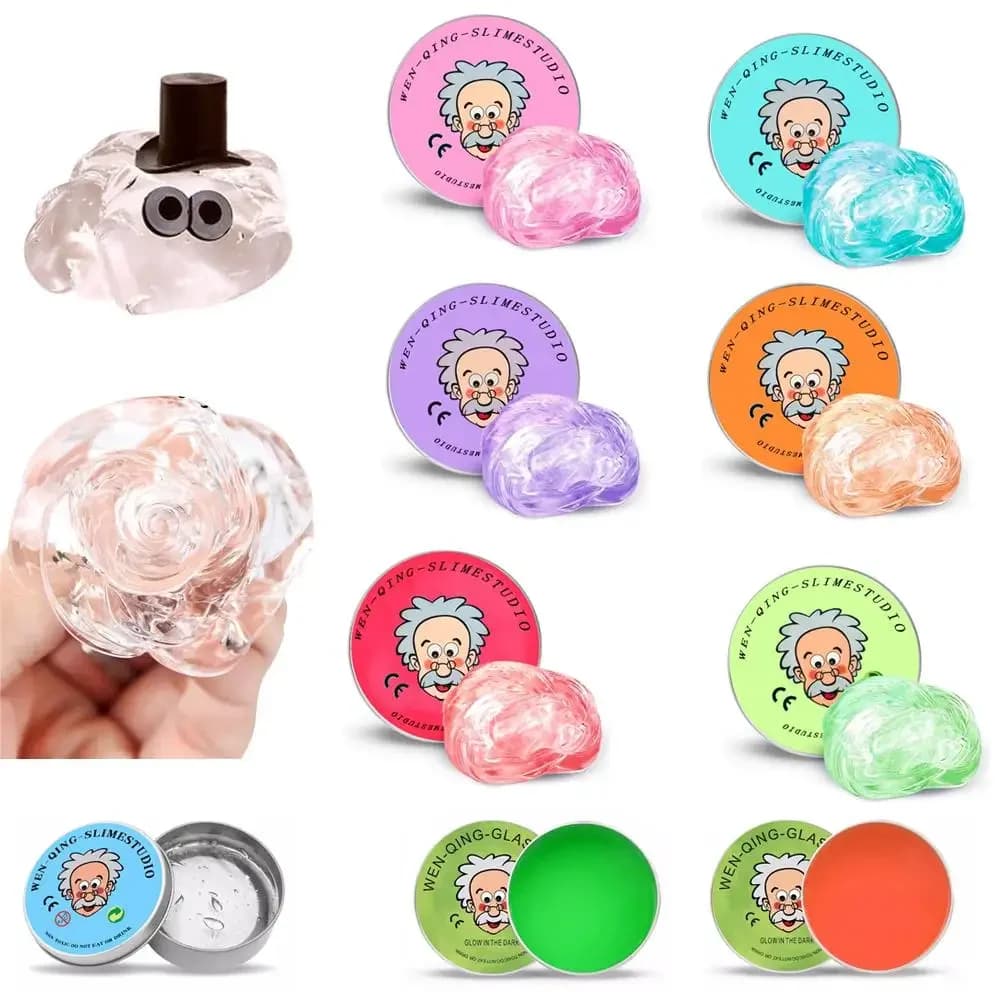 Colorful toys of non-Newtonian liquid decompression Children Composed of transparent elastic modeling Non-toxic creative handicraft