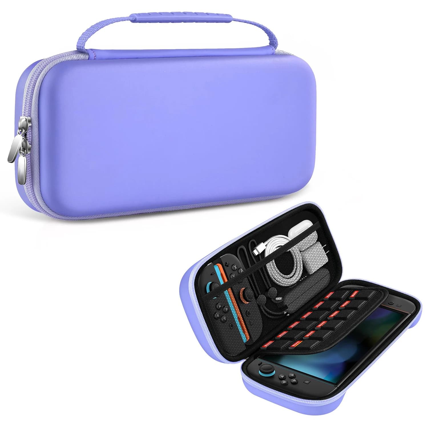 Custodia da Viaggio per Nintendo Switch 2 Modello 2025 – Custodia Rigida Compatta per Console, 12 Cartucce e Cavi