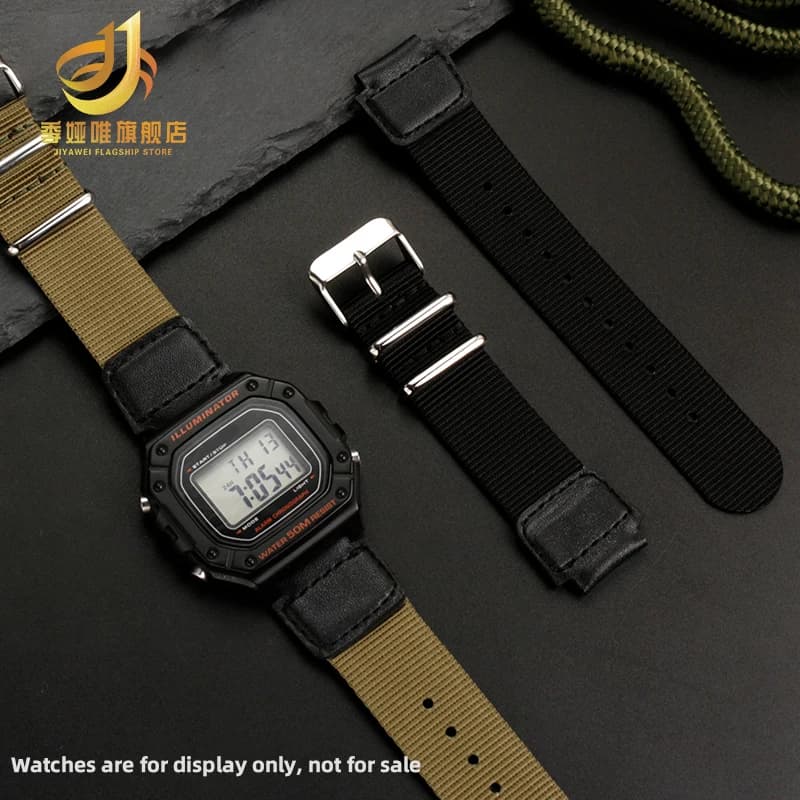 For Casio 18mm Sport Watch Strap SGW-300 AE1200wh AE1300wh/W218h AQ-S810W AE-1000W Nylon Strap men Outdoor Waterproof Bracelet