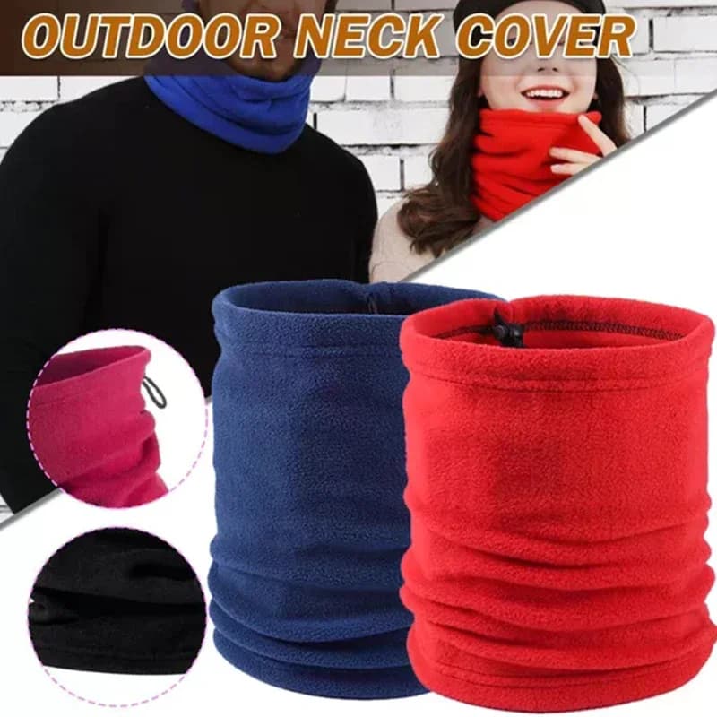Unisex Fleece Neck Warmer Windproof Half Face Tube Scarf for Cycling Running Soft Winter Accessories for Men And Women