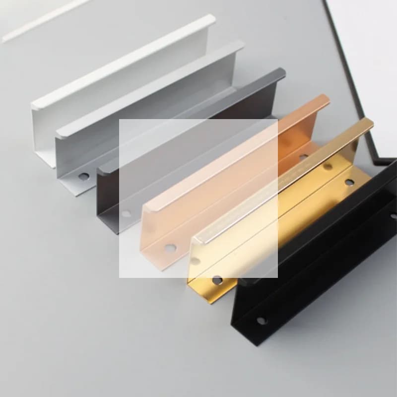 Maniglia per mobili senza foratura, maniglia a scomparsa per armadi e cassetti, accessori per mobili.
