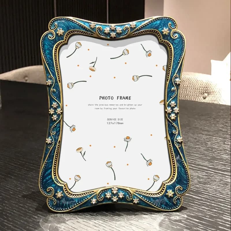 Cornici in Metallo Stile Europeo per Foto, Portafoto, Decorazione da Tavolo, Moda, XC090, 6 ", 7"