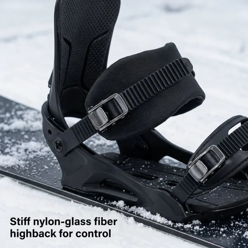 1 pz Fibbie a cricchetto per legature snowboard con cinghie 200/205/225/265mm per sistema di fissaggio cinghie snowboard, ricambio accessori